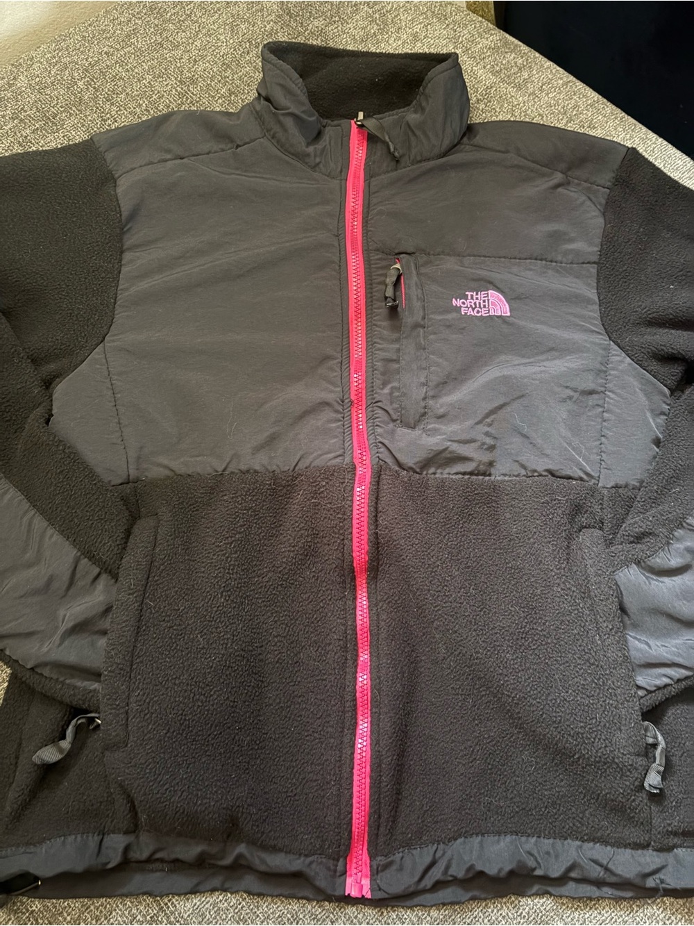 The North Face Women's Black Jacket with Pink Accents